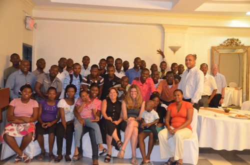 Dinner meeting with the University Students, Nov. 2011, Port au Prince